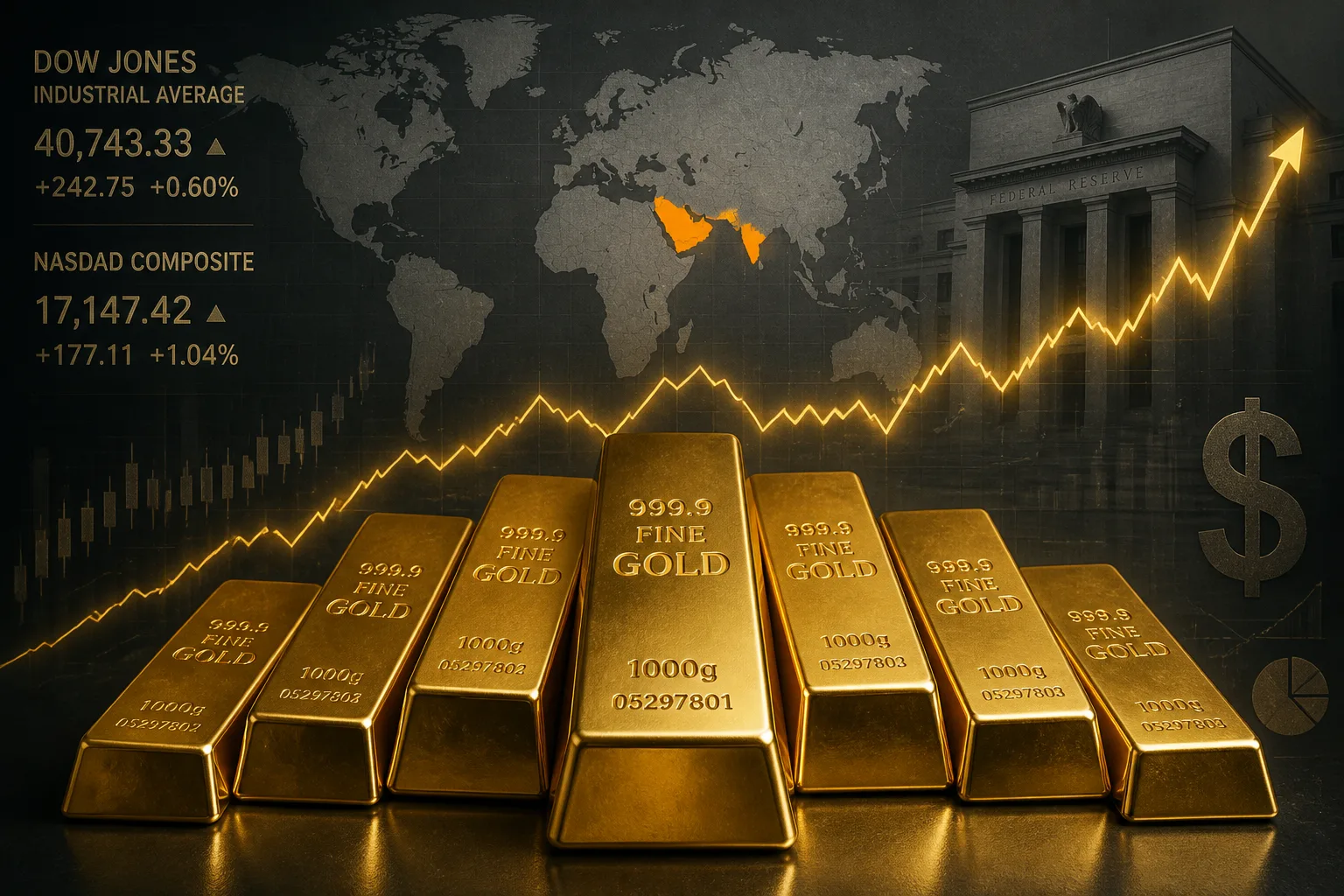Gold Surges Above $4,200 Amid Fed Hawkish Outlook and Middle East Tensions