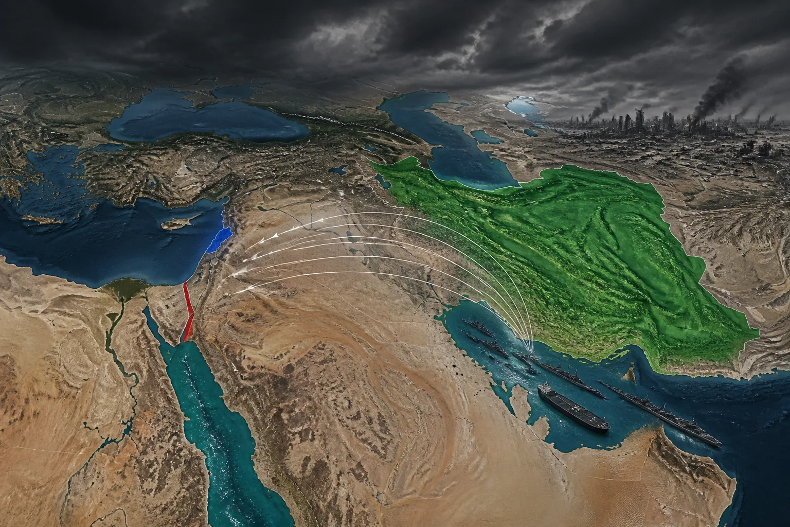 Middle East Faces Simultaneous Surge in Conflicts: Gaza, Lebanon, Iran, and Red Sea Tensions