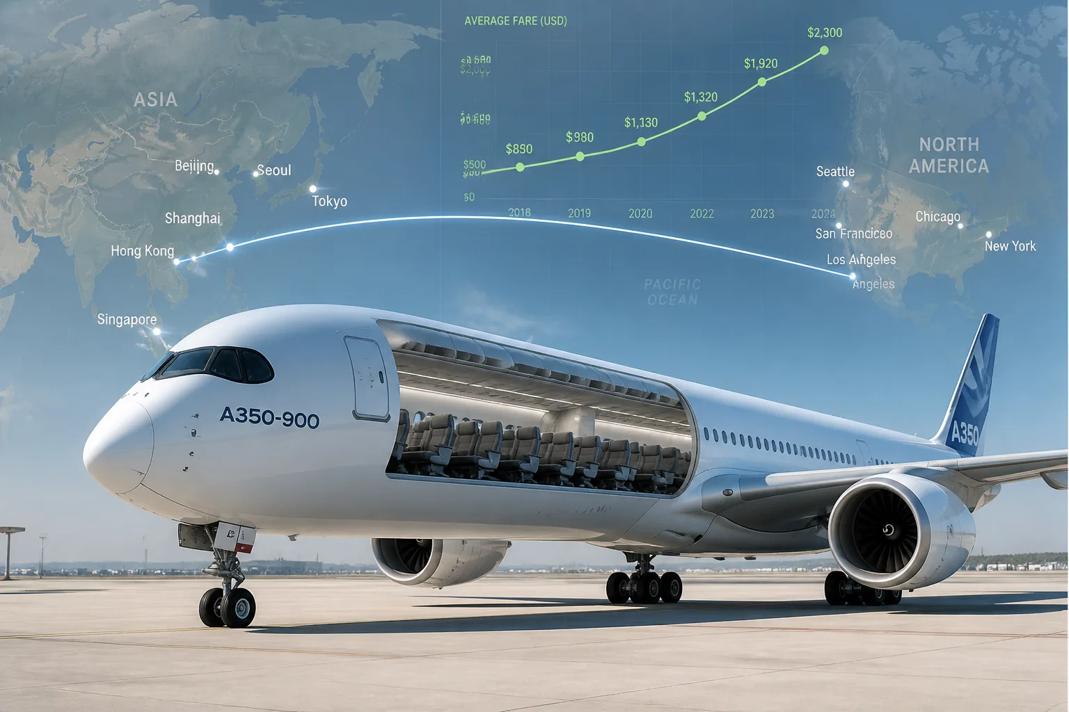 Middle East Conflict Drives Surge in Asia-US Airfares and Declines in Passenger Numbers