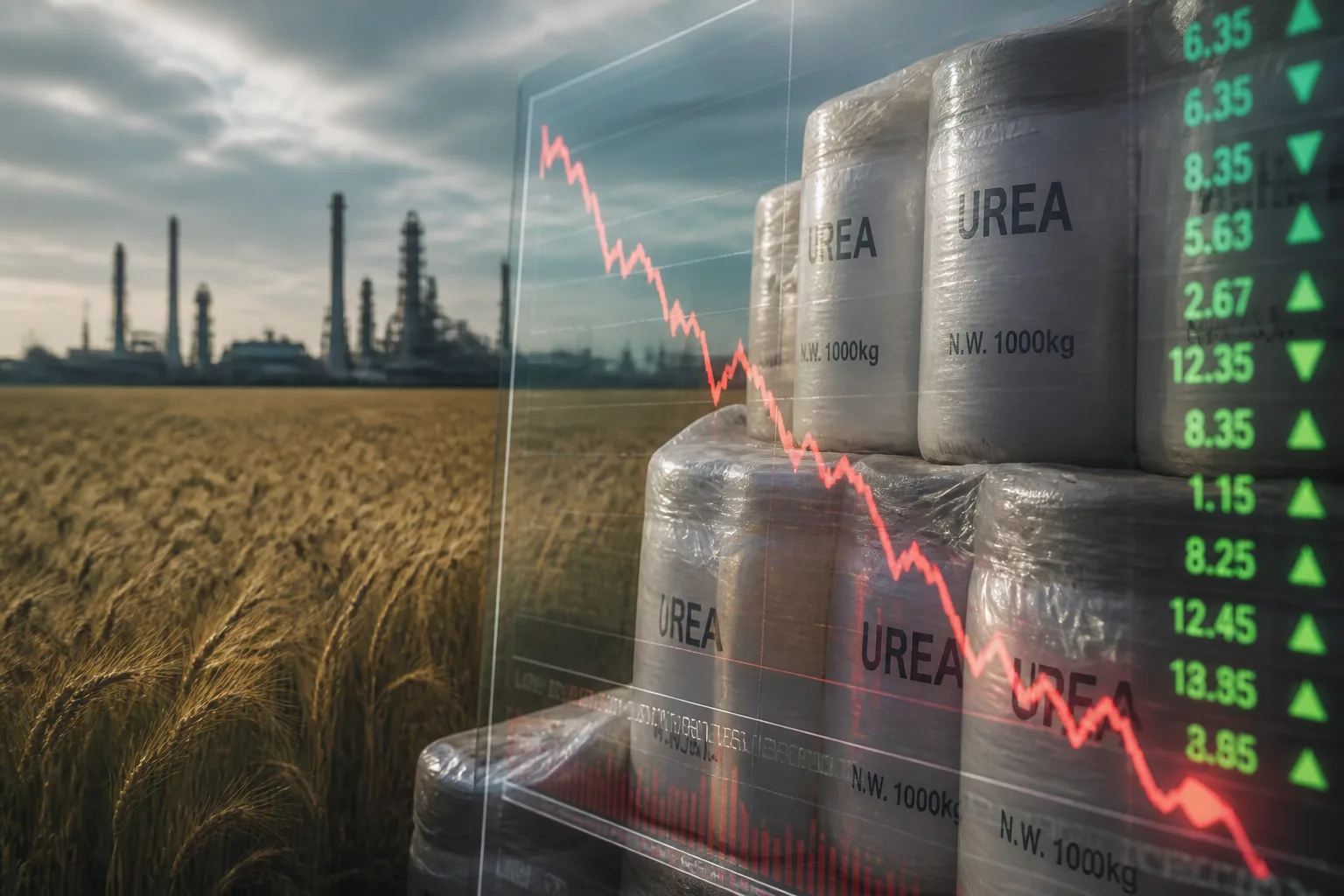 Urea Prices Drop 50% as Traders Factor in Middle East Supply Unwind