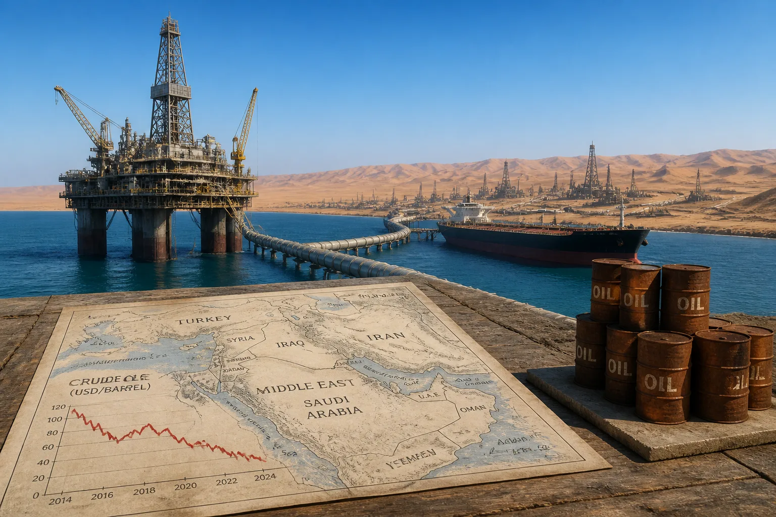 Middle-East Oil Prices Collapse as Irans Sanctions Relief Spurs Surplus Supply