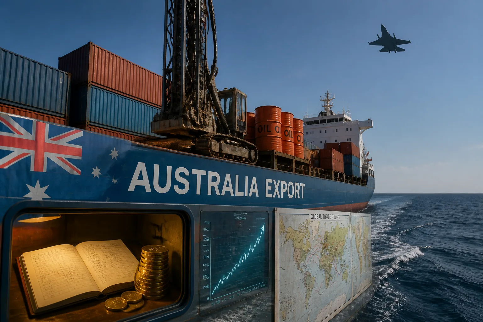 Australia Forecasts $416 bn Export Revenue Windfall Amid Middle East Conflict, Economists Urge Savings