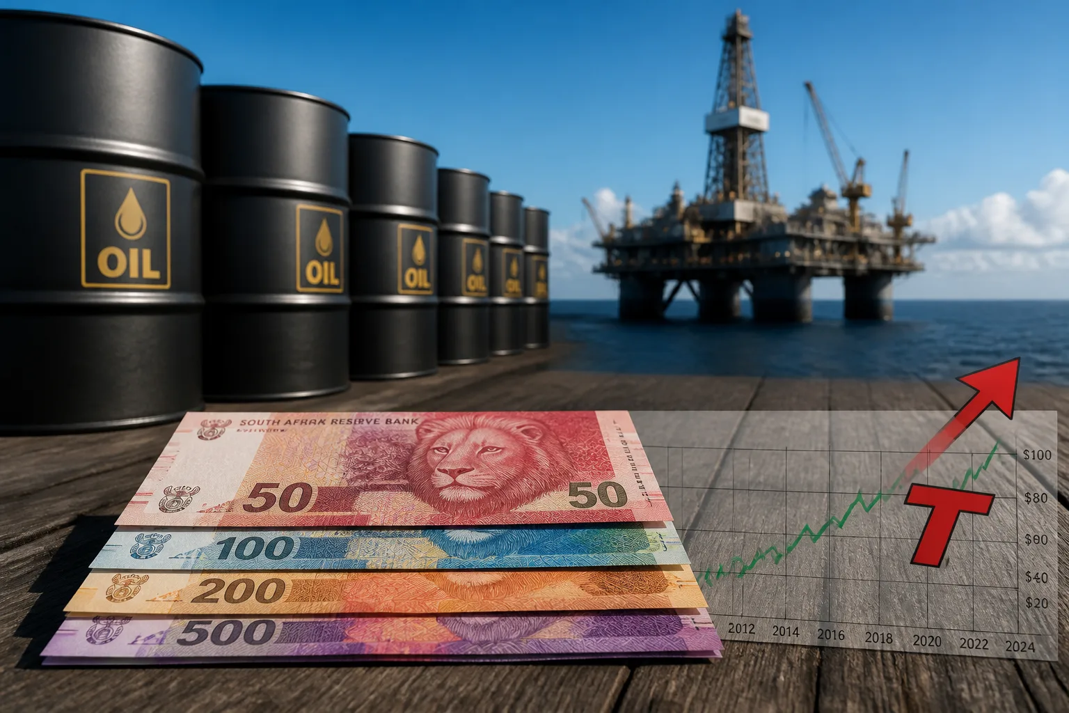 Rand Weakens as Iran-US Escalation Drives Oil Prices Higher
